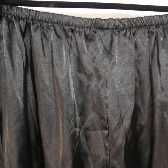 Unbranded | 2XL | Black Satin Texture Slip-On Loungewear Pants | Elastic Waist - Picture 11 of 16